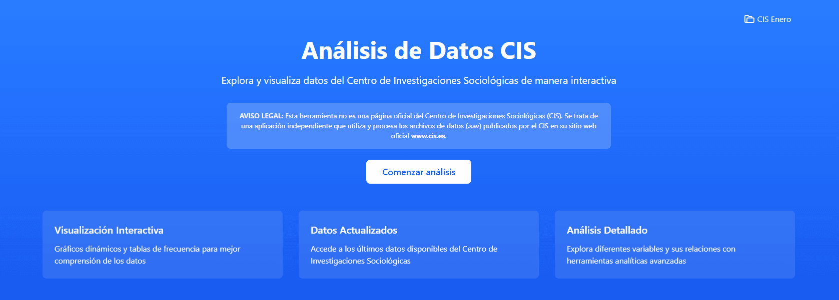 Visualizador de Datos CIS